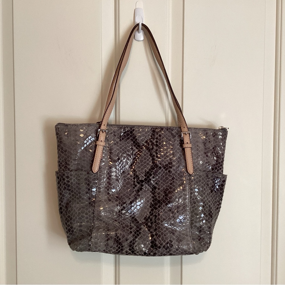 Michael Kors Jet Set Python Tote - Picture 2 of 9